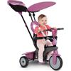 SUN&SPORT, SMART TRIKE Smartrike vanilla 4 in 1 triciclo per bambini dai 15 mesi con maniglione direzionale touch steering e equipaggiamento di sicurezza - rosa