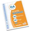 Blasetti One Color - Ricambi Rinforzati A4-0A Righe 1-2 Elementare - 40 fogli