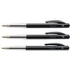 BIC Set di 3 penne a sfera retrattili M10 CLIC medio punta media 1 mm nera
