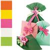 PNP 100 buste regalo in ppl perla mat 20x35cm assortimento 5 colori