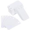 LOLIPPYY 50 Etichette Vuote per Cavi in Pvc Bianco Impermeabili per Identificazione Elettrica Design Semplice e Resistente per Uso Industriale