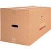 packer PRO Confezione da 10 scatole in cartone per traslochi e stoccaggio ultra resistenti con manici 600 x 400 x 400 mm