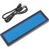 Gatuida Distintivo Identificativo LED Ricaricabile con Display Digitale Programmabile Mini Bacheca Elettronica con Messaggi Scorrevoli e Cavo USB per Fiere Conferenze e Ambienti
