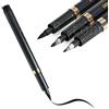 YUMILI Set di 3 penne giapponesi, penne per calligrafia, penne per calligrafia, penna giapponese, calligrafia giapponese, pennelli, pennarelli, attrezzi da disegno artigianali (nero)