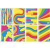 Blasetti - 10 Maxi quaderni One Color FANTAFLUO con Jolly Page. Carta da 80gr, 80 facciate + risguardo, copertina 7 colori fluo con plastifazione opaca, pacco contenente colori assortititi - Righe 1R