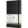Moleskine, Agenda Settimanale 2022, Agenda Settimanale 12 Mesi, Weekly Planner e Notebook, Copertina Rigida, Formato Large 13 x 21 cm, Colore Nero, 144 Pagine