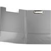 Netuno 1 raccoglitore per portablocco, formato A4, con clip, colore grigio, con coperchio, con morsetto in metallo, in plastica, con clip