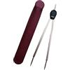Botti Electronic Botti Compasso Nautico professionale in metallo ottone per patente scuola carteggio made in Italy (Ottone punte arrotondate)