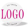 FenTrestic 100 adesivi personalizzati 2-21cm, impermeabili e antigraffio, adesivi personalizzati trasparenti, etichette adesive personalizzate,etichette termoadesive personalizzate