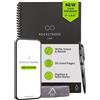 Rocketbook New Core - Quaderno a spirale riutilizzabile, formato executive, 15 x 20 cm, pagine a righe, collegato all'app, cancellabile, copertina resistente, ideale per scuola, lavoro e progetti