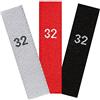 namensbaender.de GmbH Etichette tessute con numero 32 quantità di etichette formato 50 pezzi/7,90 €, combinazioni di colore bianco - grigio