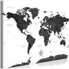 murando - Lavagna Di Sughero per Puntine - Mappa del Mondo 90x60 cm 1 Pezzo - Bacheca Sughero da Parete & Quadro su tela in un Uno - Decorativo per Parete per le Note Ufficio - Planisfero k-A-0423-p-a