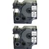 NEOUZA Compatibile 18445 S0718620 per DYMO Rhino IND Black on White Vinyl Label Tape 19 mm 3/4 (2 pezzi)