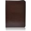 office box Portafoglio Dynamic Classic A4 e A5 in pelle vegan con texture Notairé, cerniera, blocco note, carte di credito, classificatore e scomparti multipli by Office Box (A4, marrone)