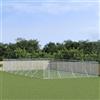 Tidyard Canile,Gabbia,Box Cane,da Esterno,in Acciaio,senzaTetto,8x16x2 m,Gabbia Grande Cani Acciaio,Gabbia per Cani Taglia Grande,Box Cani Esterno,Recinti per Cani,Recinzione per Cani