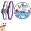 Pets4Luv Collare antipulci per cani, collari antizecche per cani, Collare Antiparassitario per Cane,taglia unica per tutti i cani, Nessun prodotto chimico,regolabile e impermeabile, 3 pezzi