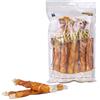MAGNUM DOG FOOD Magnum Pet Food - Carne di pollo, snack sano da masticare per cani, pollo di alta qualità avvolto su pelle bovina, rulli da masticare, bastoncini da masticare per cani, 500 g