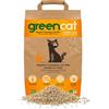 Greencat Lettiera per Gatti al Tutolo di Mais, Agglomerante, Naturale, Zero Polvere, Biodegradabile, Smaltibile nel WC, Certificata TÜV (4 x 5 lt. (20 lt. / 9,6 kg.))