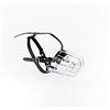 L&J Pets Uk Museruola per cani in filo metallico per Collie Greyhound e cani simili (3D, argento/nero)