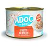 Adoc Naturally Premium, Cibo Umido Complementare per Cani Filetti di Pollo, 24 Lattine da 170 grammi in Gelatina Senza Conservanti e Coloranti