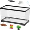 Yugugomo Tartarughe Starter Set | Rettili Terrario | habitat con drenaggio del terreno per rettili anfibi granchi rane gechi camaleonti