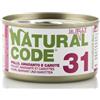 Generico Natural Code Adult Gatto Cibo Umido Pollo E Carote. 12 LATTINE da 85g CADAUNO