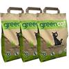 Greencat lettiera per gatti a base d'orzo (3 x 6 litri) tot. 7,20 kg