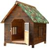 MBBTAG Cuccia cane esterno taglia grande, cuccia coibentata cane esterno, pavimento rimovibile, Cuccia per cani in legno da esterno, Base rialzata, Perfetto per giardini, cortili e fattorie(88x77x81cm
