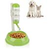 Cyrank Supporto per Bottiglia d'Acqua per Animali Domestici, Distributore Automatico d'Acqua per Cani e Gatti (Verde)