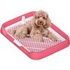 Generico Vassoio WC Per Cani - Toilette Portatile Per Cuccioli E Gatti | Tappetino Piattos Per Pipì Con Griglie In Rete