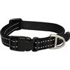 Rogz Snake Collare Riflettente, Nero
