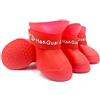 SteJar Copertura per scarpe da pioggia in gomma antiscivolo impermeabile per cani, colori pastello (rosso, L)