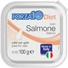 Generico Forza 10 Umido Gatto Diet solo SALMONE, alimento completo monoproteico per gatti adulti di tutte le taglie e razze | 12 scatolette da 100 grammi l'una.