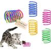 Andiker Molla a spirale per gatti, giocattolo creativo per gatti per uccidere il tempo e mantenersi in forma, giocattolo interattivo per gatti, robusto, molla in plastica pesante, molle colorate