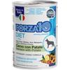 Generico Forza 10 Diet Umido Cane gusto CERVO con PATATE, alimento completo monoproteico per cani adulti di tutte le taglie e razze | 6 scatolette da 400 grammi l'una.