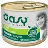 Generico Oasy umido cane adulto monoproteico, alimento completo per cani adulti di taglia piccola (small) gusto CONIGLIO | 6 scatolette da 200 grammi l'una.