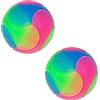 Rolin Roly Palla per Cani Luminosa LED Palla per Cani Atossico Resistenti ai Morsi Gioco di Addestramento Ideale per la Pulizia Dei Denti Dog Toy Ball (2PK Smooth Ball)