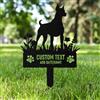 AGEUIRPOD Targa Commemorativa Personalizzata in Metallo per Animali Domestici con Testo/ Nome/Data, Commemorativo per Cani Defunti, Lapide Personalizzata per Cane Gatto, Giardino DecorazioneTombale Animali