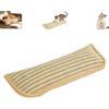 Generic Giocattolo interattivo da masticare con erba gatta, cuscino in sisal naturale, morbido materiale sisal, per interni, per gattini, graffi e kicker (giallo terroso, L)