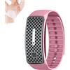 Ashopfun Ultrasonic Body Shape Wristband,Lymph Drainage Magnetic Bracelet, Magnetic Lymph Detox Drainage Bracelet for All Men and Women (pink)
