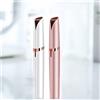 SMTHOME 2 pezzi da donna indolore elettrico sopracciglio trimmer sopracciglia epilatore sopracciglia, labbra, corpo viso rimozione dei peli da donna (oro rosa e bianco)