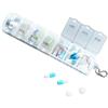 Generic Organizzatore di pillole da 7 giorni - scatola di pillole settimanale con compartimenti multipli, divisori AM PM | Facile Open Close Lid, grande capacità per pillole e integratori, organizzatore