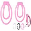Generico Set di clip per castità maschile in 2 misure, popolari accessori per gabbia di castità per uomini che praticano il travestitismo - LA24ITW (Rosa)