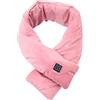 Shunfaji Sciarpa riscaldata USB - Sciarpa elettrica - 3 livelli di temperatura regolabili - Unisex - Inverno caldo - può essere lavato - 8 combinazioni di colori