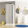 GEAPLAST Box Doccia 3 Lati 70 x 90 x 70 Soffietto Doppia Apertura