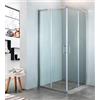 HYDRASTAR BOX ANG.SLIM 70X120 CRISTALLO 6mm CROMO TRASPARENTE 10-3-26