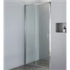 HYDRASTAR Box doccia nicchia 100 cm in cristallo trasparente a 2 ante scorrevole