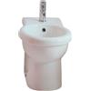 kerasan Bidet a Terra Kerasan Volant Filo Muro in Ceramica Bianca