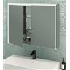 BADEN HAUS Specchio Contenitore LED 2 Ante 120x70x20 cm per Bagno