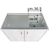 NEGRARI Solo Vasca Per Mobile Coprilavatrice 109x60 Con Sifone
